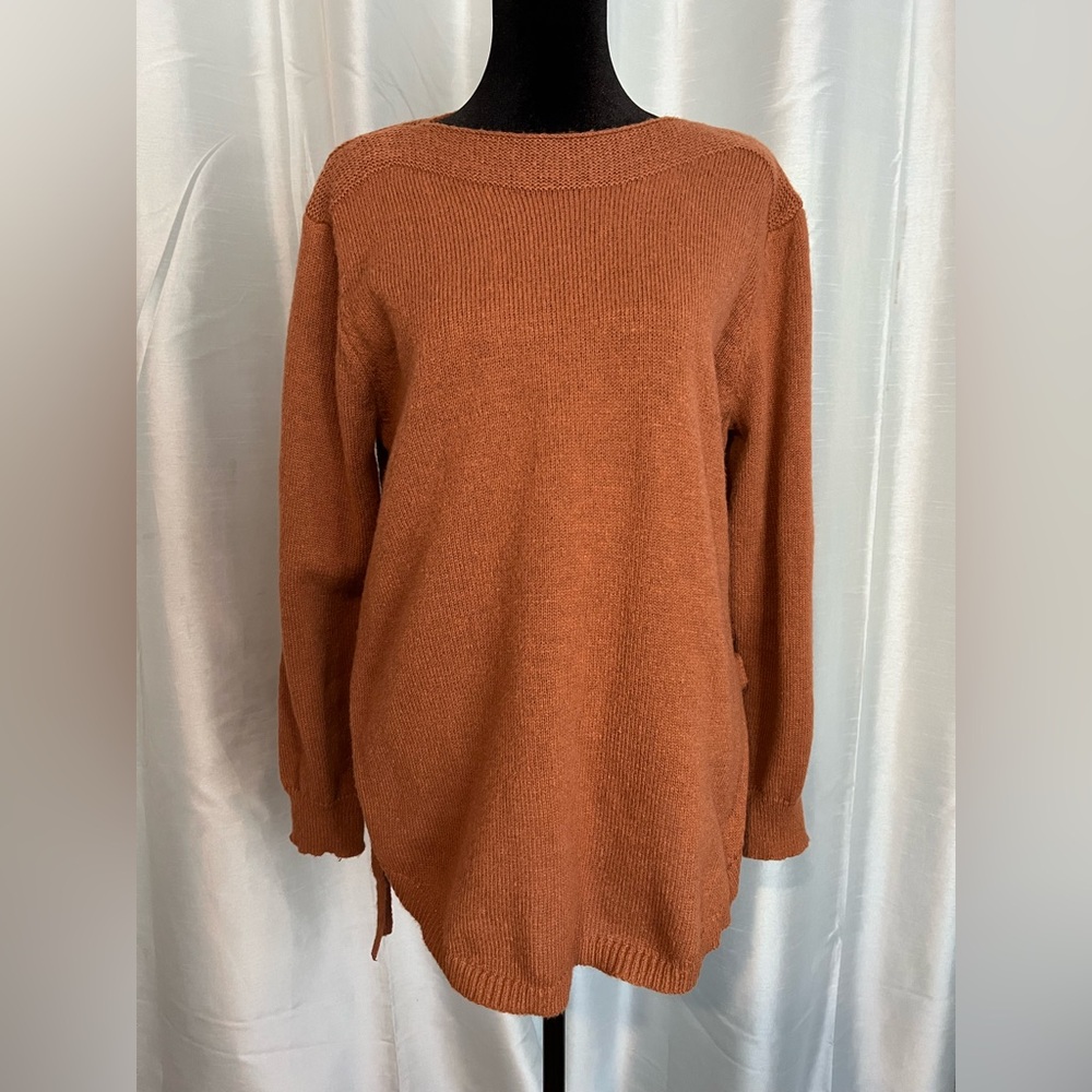 Burnt orange sweater